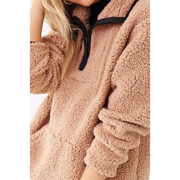 Sherpa Fleece Half Zip up Pullover 💕 - Picture 4 of 4